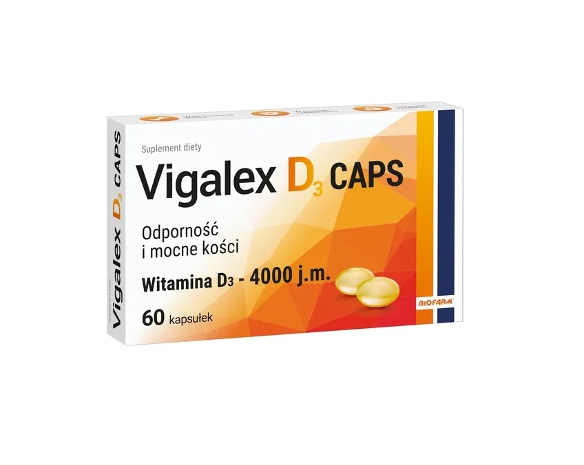 VIGALEX D3 CAPS 4000 j m 60 kapsułek