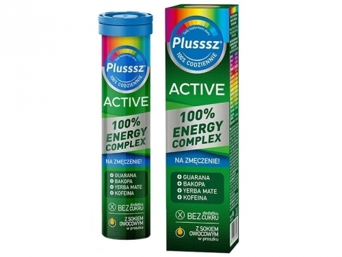 Zdjęcie PLUSSSZ Active 100% Energy Complex 20 tabletek musujących
