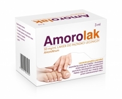 Zdjęcie AMOROLAK 50 mg/ ml lakier do paznokci leczniczy 3 ml