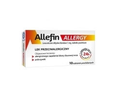 Zdjęcie ALLEFIN ALLERGY 5 mg 10 tabletek