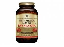 Zdjęcie SOLGAR Witamina C 500 mg smak żurawinowo-malinowy 90 pastylek
