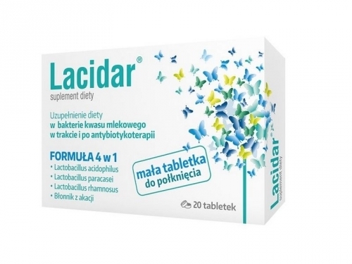 Zdjęcie LACIDAR 20 tabletek