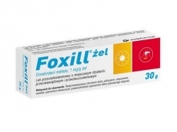 Zdjęcie FOXILL 1 mg/g żel na skórę na poparzenia i ukąszenia owadów 30 g DATA 30.06.2024