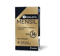 Zdjęcie TADALAFIL MENSIL 10 mg Na erekcję do 36h 2 tabletki