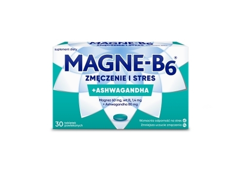 Zdjęcie MAGNE-B6 ZMĘCZENIE I STRES 30 tabletek
