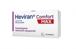 Zdjęcie HEVIRAN COMFORT MAX 400 mg 60 tabletek