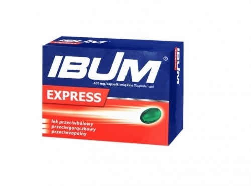 Zdjęcie IBUM EXPRESS 400 mg 12 kapsułek