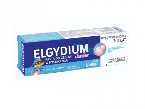 Zdjęcie ELGYDIUM JUNIOR Bubble pasta do zębów dla dzieci 7-12 lat 50 ml