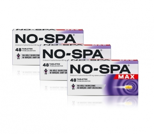 Zdjęcie NO-SPA MAX 80 mg 3 x 48 tabletek