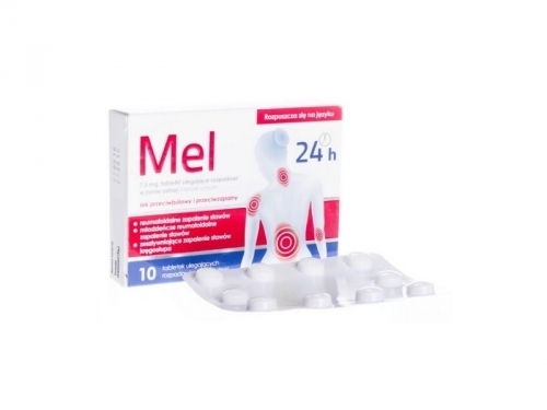 Zdjęcie MEL 7,5 mg 10 tabletek ulegających rozpadowi w jamie ustnej