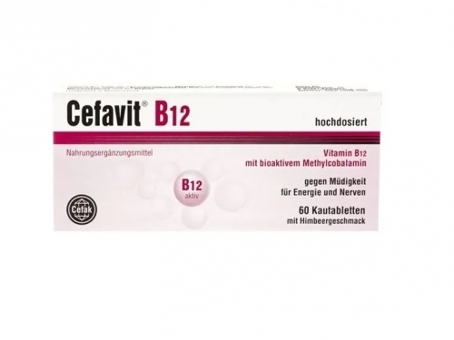 Zdjęcie CEFAVIT B12 60 tabletek