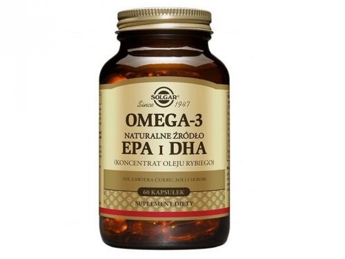 Zdjęcie SOLGAR OMEGA 3 Naturalne źródło EPA i DHA 60 kapsułka