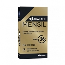Zdjęcie TADALAFIL MENSIL 10 mg 4 tabletki