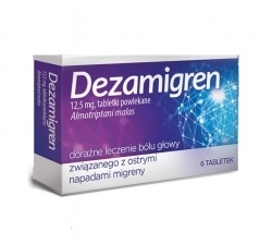 Zdjęcie DEZAMIGREN 12,5 mg Lek na migrenę 6 tabletek