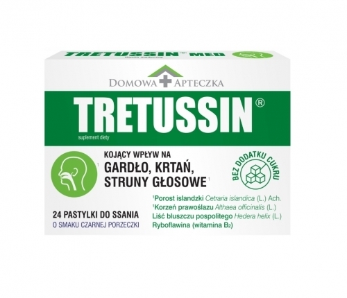 Zdjęcie DOMOWA APTECZKA TRETUSSIN 24 pastylki do ssania