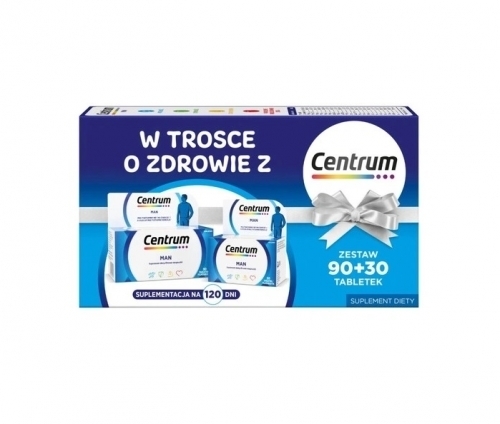 Zdjęcie CENTRUM MAN ZESTAW 90 + 30 tabletek (120 tabletek)