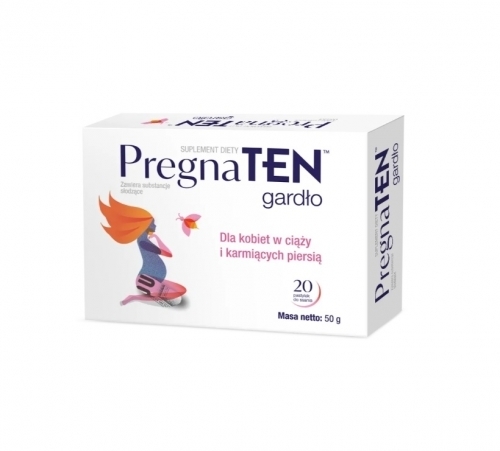 Zdjęcie PREGNATEN GARDŁO 20 pastylek do ssania