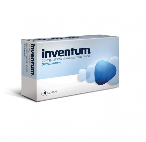 Zdjęcie INVENTUM 25 mg 4 tabletki do rozgryzania i żucia