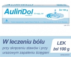 Zdjęcie AULINDOL 30 mg/g Żel 100 g