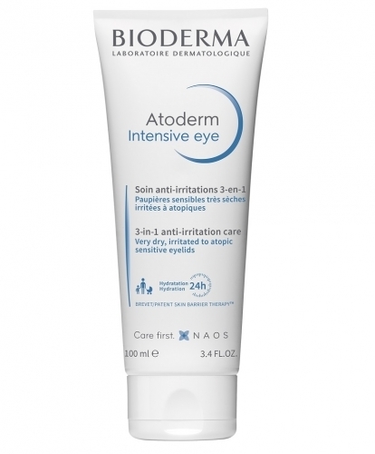 Zdjęcie BIODERMA ATODERM INTENSIVE EYE Pielęgnacja 3w1 Krem na podrażnioną skórę powiek 100 ml