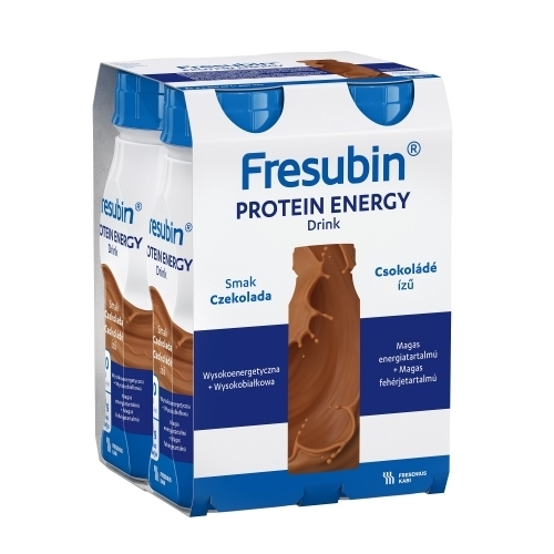 Zdjęcie FRESUBIN PROTEIN ENERGY DRINK smak czekoladowy 4 butelki 200 ml DATA 30.09.2025