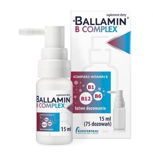 Zdjęcie BALLAMIN B COMPLEX Spray do gardła 15 ml