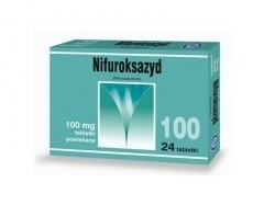 Zdjęcie NIFUROKSAZYD 100 mg HASCO 24 tabletki