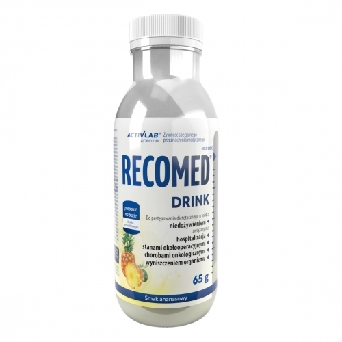 Zdjęcie ACTIVLAB RECOMED DRINK smak ananasowy butelka 65 g