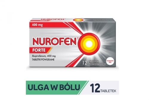 Zdjęcie NUROFEN FORTE 400 mg 12 tabletek