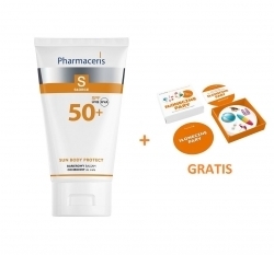 Zdjęcie PHARMACERIS S SUN BODY PROTECT Balsam do ciała SPF50 150 ml + Karty Dobble GRATIS