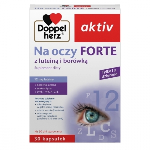 Zdjęcie DOPPELHERZ AKTIV Na oczy Forte 30 kapsułek