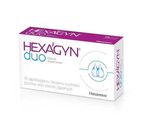 Zdjęcie HEXAGYN DUO globulki dopochwowe 10 sztuk