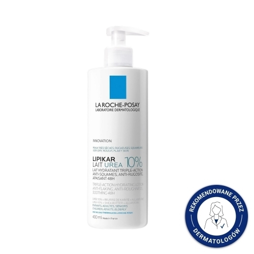 Zdjęcie LA ROCHE-POSAY LIPIKAR LAIT UREA 10% Nawilżające mleczko do ciała 400 ml