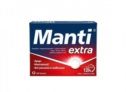 Zdjęcie MANTI EXTRA na zgagę niestrawność 12 tabletek do żucia