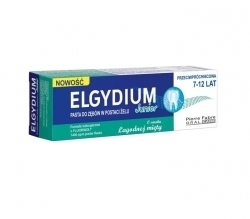Zdjęcie ELGYDIUM JUNIOR Pasta do mycia zębów przeciwpróchnicowa łagodna mięta 7-12 lat 50 ml