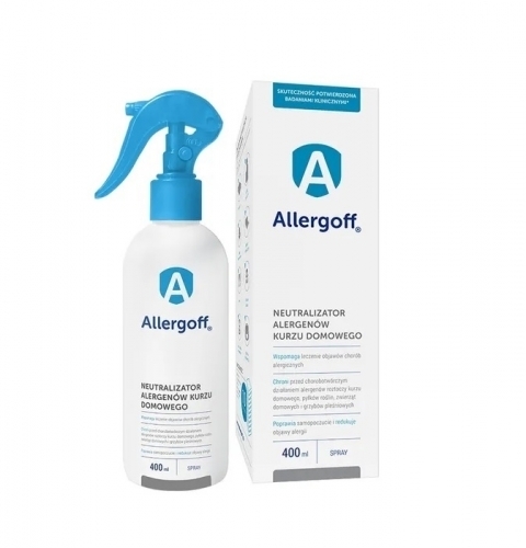 Zdjęcie ALLERGOFF Neutralizator alergenów kurzu domowego spray 400 ml