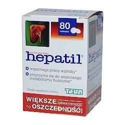 Zdjęcie HEPATIL 150 mg 80 tabletek