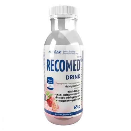 Zdjęcie ACTIVLAB RECOMED DRINK smak truskawka butelka 65 g