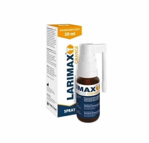 Zdjęcie LARIMAX T ORANGE SPRAY aerozol do stosowania w jamie ustnej 20 ml