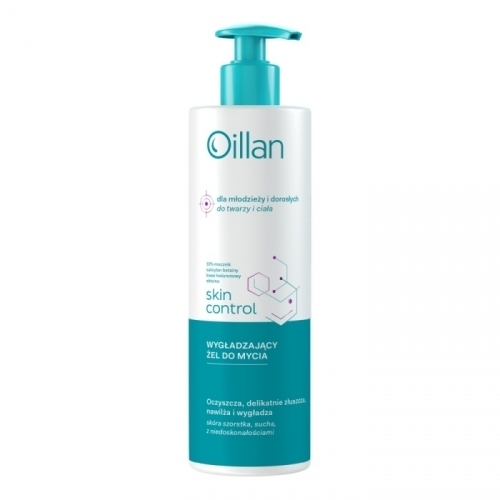 Zdjęcie OILLAN SKIN CONTROL Żel wygładzający do mycia 400 ml + OLEJKOWY ŻEL 50 ml W PREZENCIE