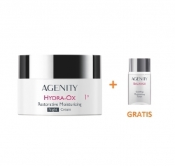 Zdjęcie AGENITY HYDRA-OX 1° Odbudowujący krem nawilżający na noc 50 ml + Tonik 50 ml GRATIS