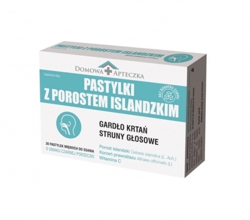 Zdjęcie DOMOWA APTECZKA Pastylki z porostem islandzkim 30 pastylek