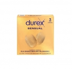 Zdjęcie DUREX SENSUAL Prezerwatywy supercienkie 3 sztuki