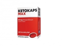 Zdjęcie KETOKAPS MAX 50 mg 20 kapsułek