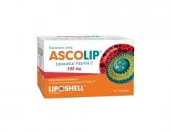 Zdjęcie ASCOLIP Liposomal Vitamin C 500 mg o smaku wiśni 30 saszetek
