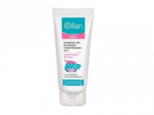Zdjęcie OILLAN BABY 3w1 Szampon, żel pod prysznic i do kąpieli 200 ml