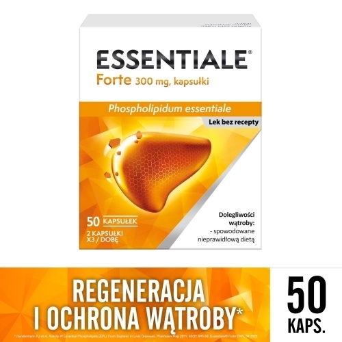 Zdjęcie ESSENTIALE FORTE 300 mg 50 kapsułek