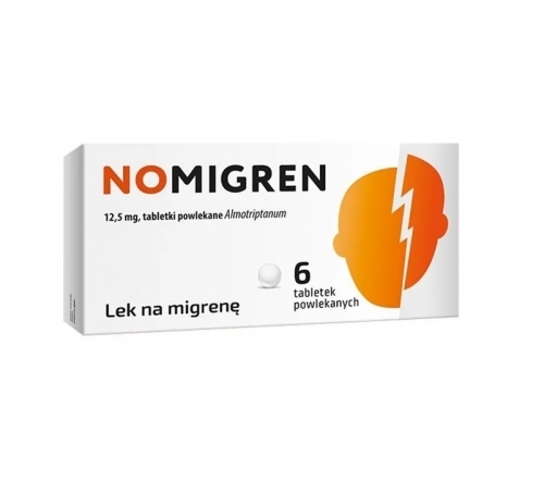 Zdjęcie NOMIGREN 12,5 mg 6 tabletek
