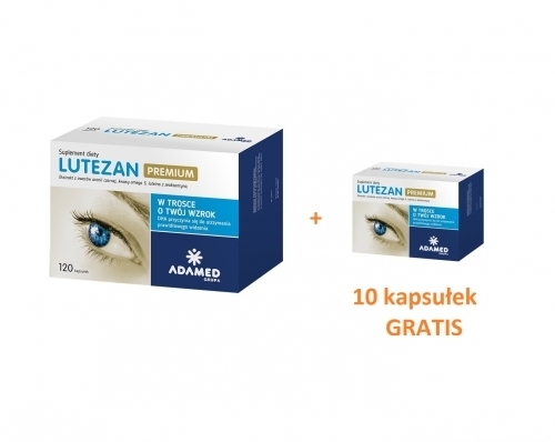 Zdjęcie LUTEZAN PREMIUM 120 kapsułek + LUTEZAN PREMIUM 10 kapsułek GRATIS