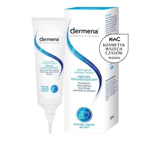 Zdjęcie DERMENA Peeling trychologiczny do skóry głowy każdego rodzaju 125 ml